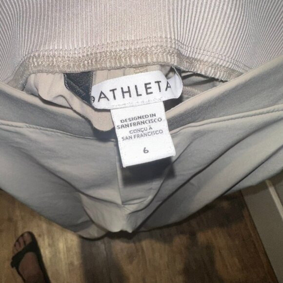 Brooklyn Mid Rise Ankle Pant, Wrinkle-resistant, Light Tan, Size 6 - Picture 4 of 5